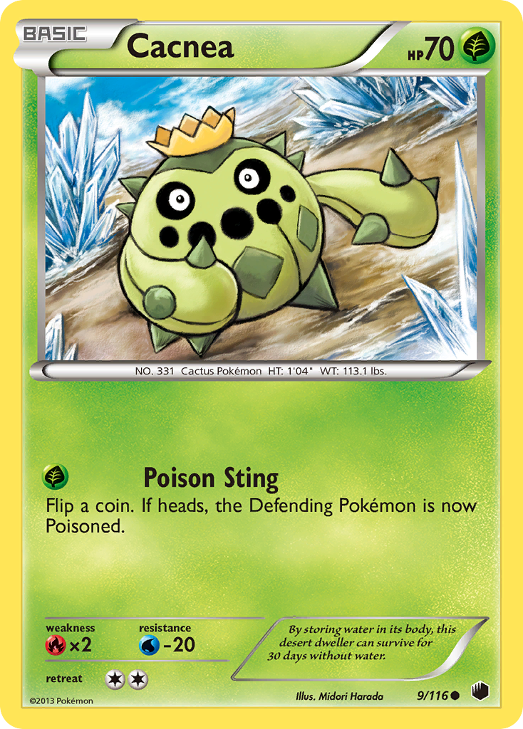 Cacnea (9/116) [Black & White: Plasma Freeze] - Destination Retro