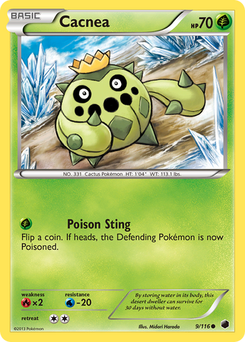 Cacnea (9/116) [Black & White: Plasma Freeze] - Destination Retro