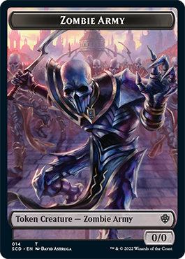 Zombie // Zombie Army Double-Sided Token [Starter Commander Decks] - Destination Retro