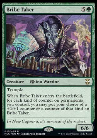 Bribe Taker (Promo Pack) [Streets of New Capenna Commander Promos] - Destination Retro