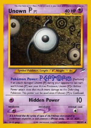 Unown [P] (58/105) [Neo Destiny Unlimited] - Destination Retro