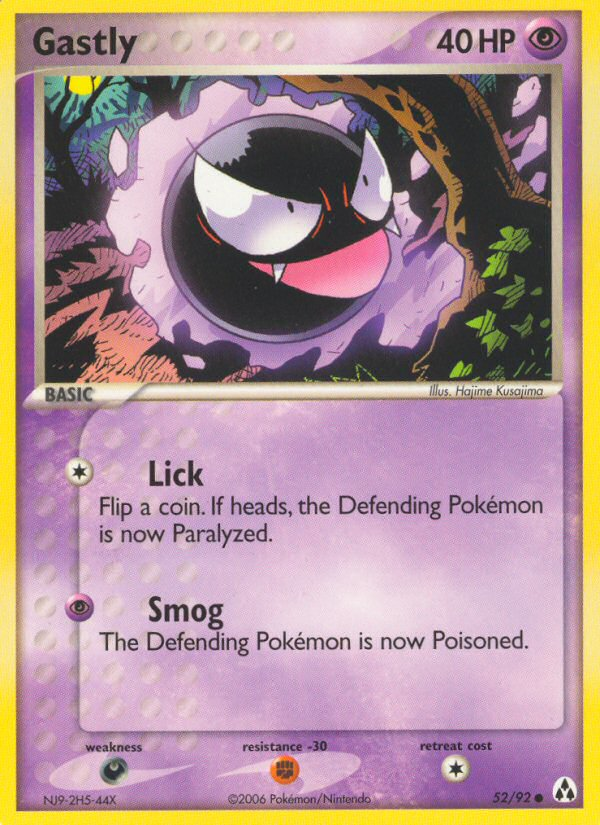 Gastly (52/92) [EX: Legend Maker] - Destination Retro