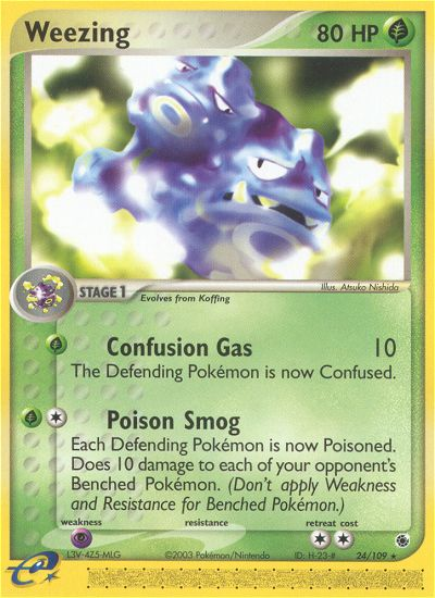 Weezing (24/109) [EX: Ruby & Sapphire] - Destination Retro