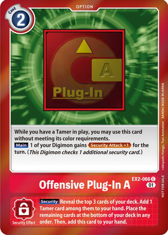 Offensive Plug-In A [EX2-066] (Event Pack 4) [Digital Hazard Promos] - Destination Retro