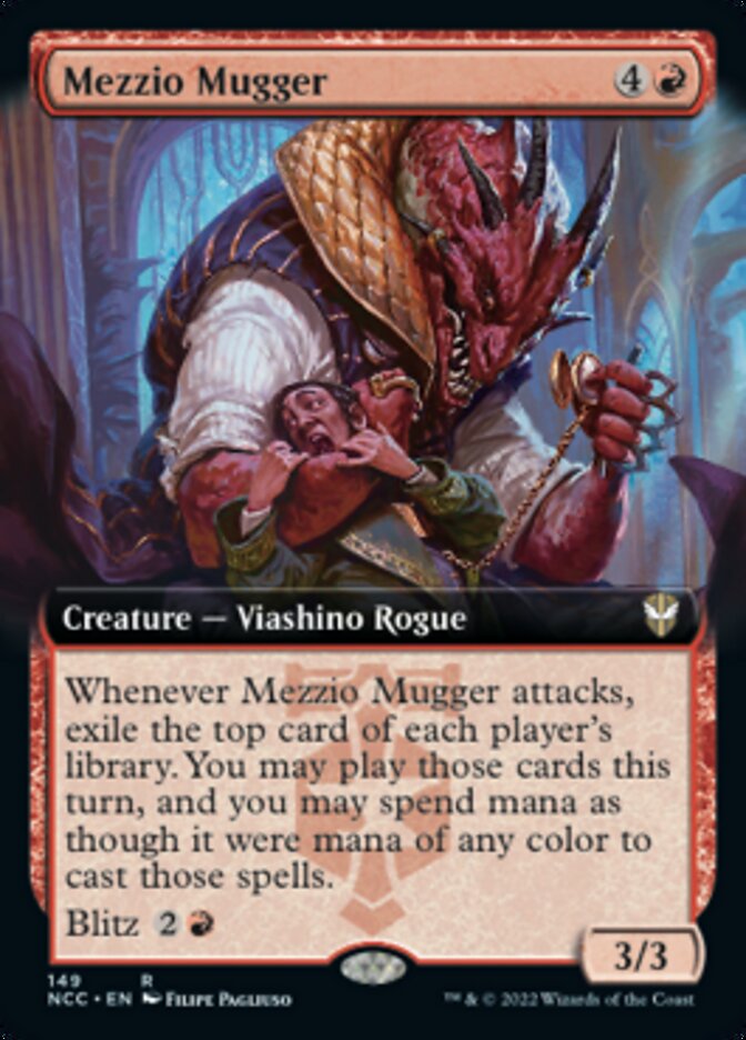 Mezzio Mugger (Extended Art) [Streets of New Capenna Commander] - Destination Retro