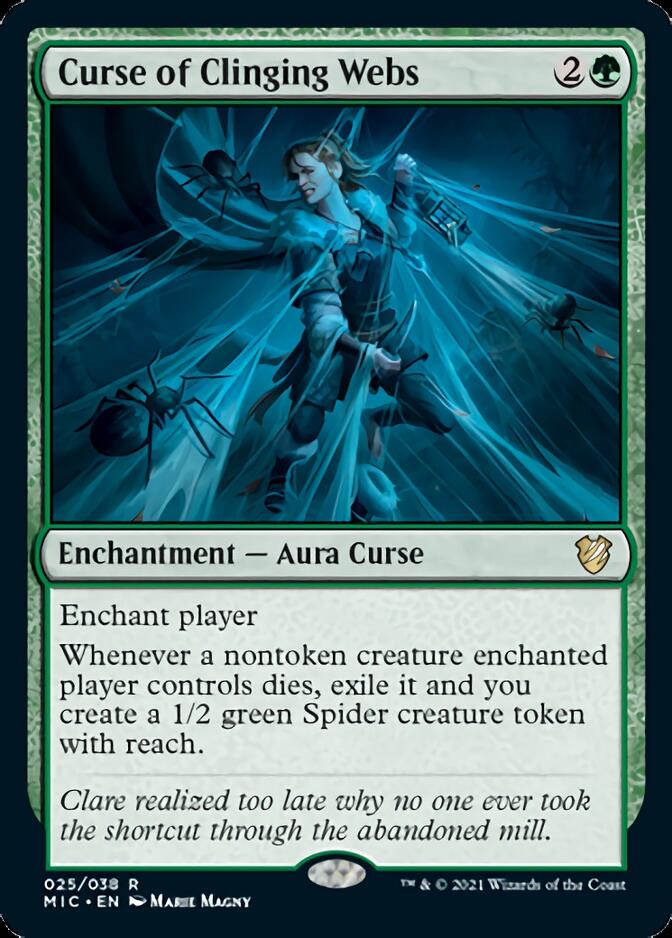 Curse of Clinging Webs [Innistrad: Midnight Hunt Commander] - Destination Retro