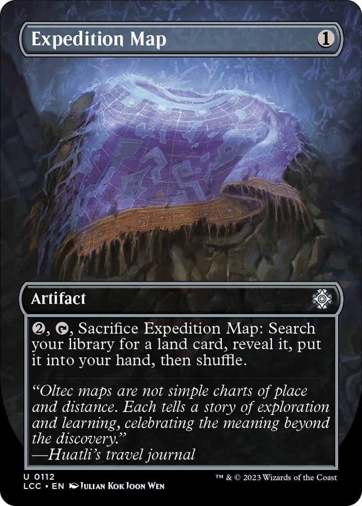 Expedition Map (Borderless) [The Lost Caverns of Ixalan Commander] - Destination Retro