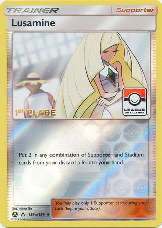 Lusamine (153a/156) (League Challenge Alt Art 1st Place) [Sun & Moon: Ultra Prism] - Destination Retro