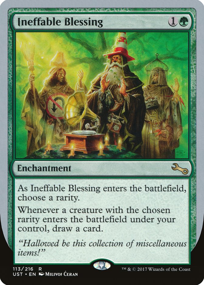 Ineffable Blessing ("choose a rarity") [Unstable] - Destination Retro