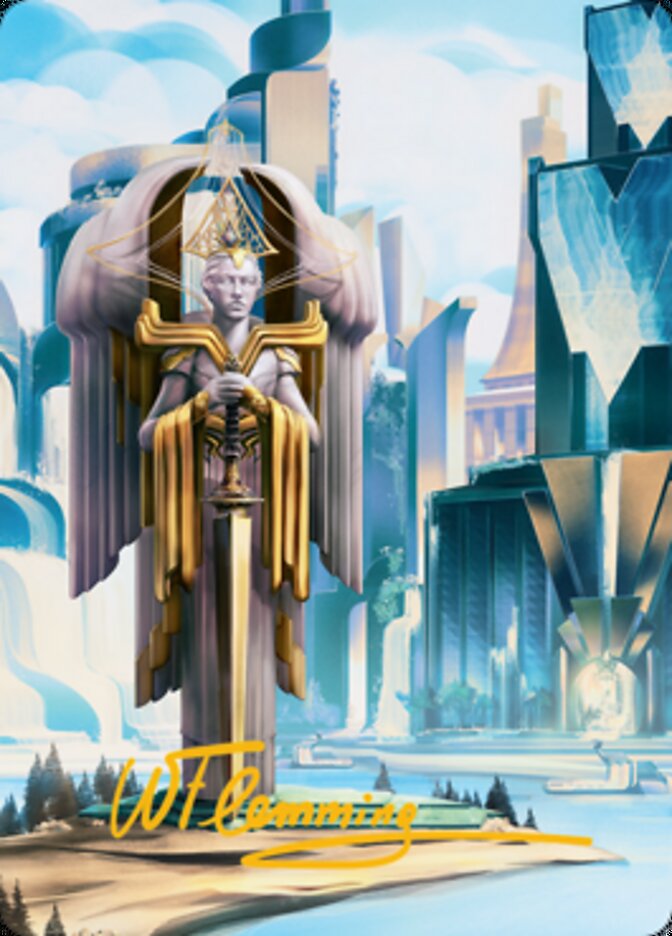 Island Art Card (Gold-Stamped Signature) [Streets of New Capenna Art Series] - Destination Retro