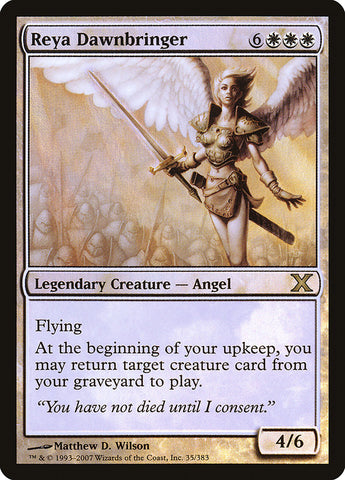 Reya Dawnbringer (Premium Foil) [Tenth Edition] - Destination Retro