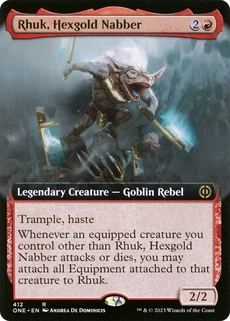 Rhuk, Hexgold Nabber (Extended Art) [Phyrexia: All Will Be One] - Destination Retro