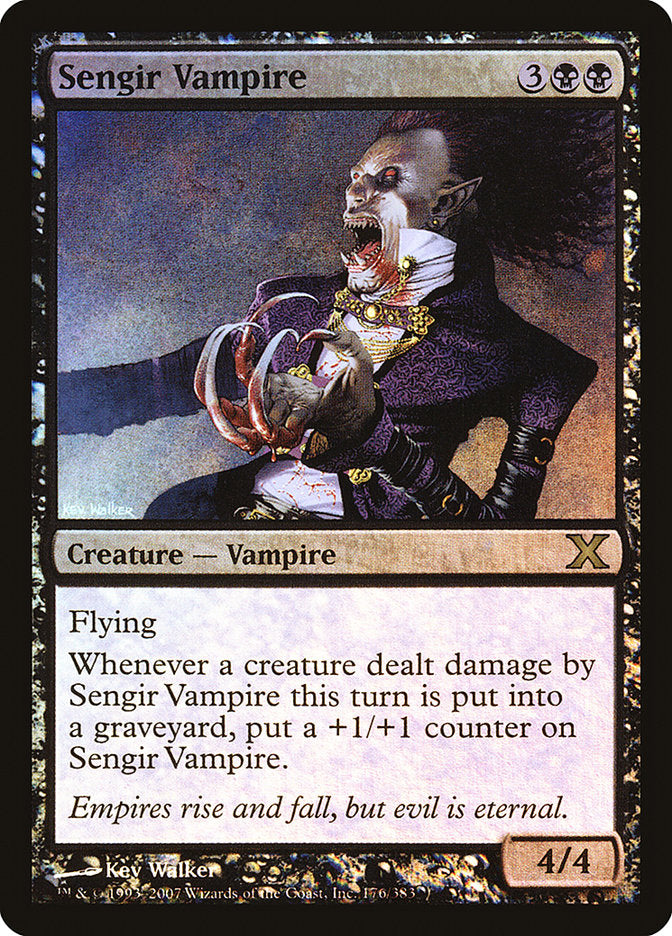 Sengir Vampire (Premium Foil) [Tenth Edition] - Destination Retro