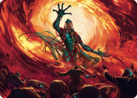 Gix, Yawgmoth Praetor Art Card [The Brothers' War Art Series] - Destination Retro