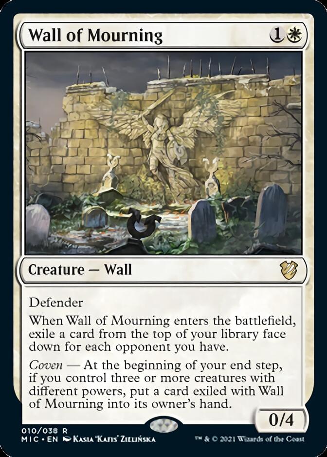 Wall of Mourning [Innistrad: Midnight Hunt Commander] - Destination Retro