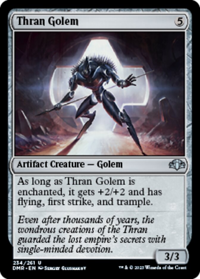 Thran Golem [Dominaria Remastered] - Destination Retro