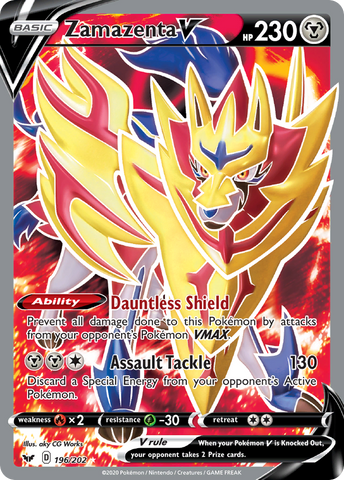 Zamazenta V (196/202) [Sword & Shield: Base Set] - Destination Retro
