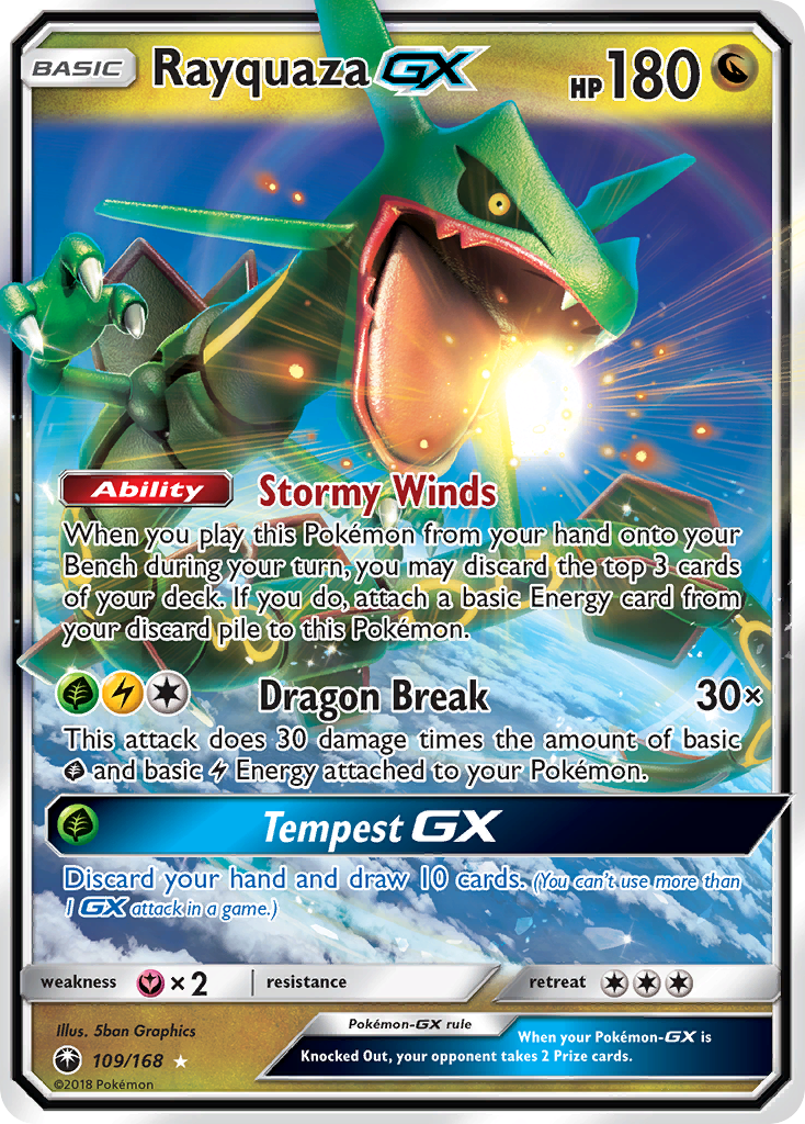 Rayquaza GX (109/168) [Sun & Moon: Celestial Storm] - Destination Retro