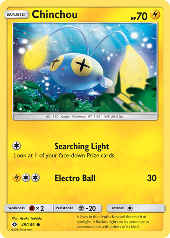 Chinchou (49/149) [Sun & Moon: Base Set] - Destination Retro