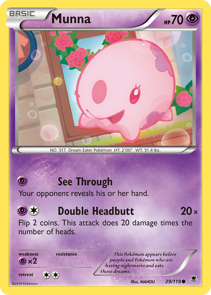 Munna (39/119) [XY: Phantom Forces] - Destination Retro