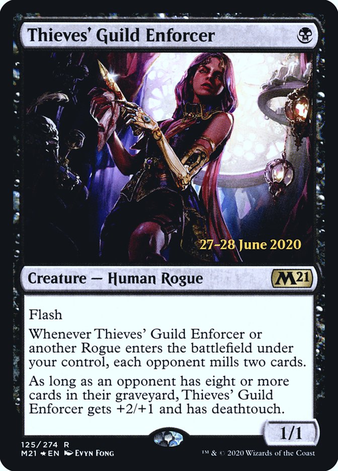 Thieves' Guild Enforcer  [Core Set 2021 Prerelease Promos] - Destination Retro