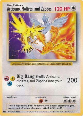 Articuno, Moltres, and Zapdos [Jumbo Cards] - Destination Retro