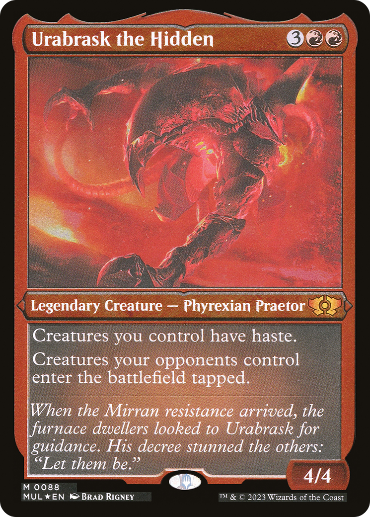 Urabrask the Hidden (Foil Etched) [Multiverse Legends] - Destination Retro