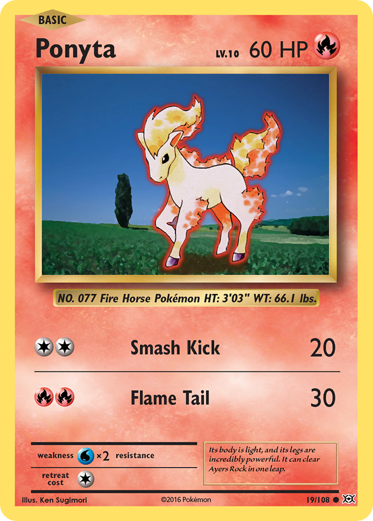 Ponyta (19/108) [XY: Evolutions] - Destination Retro