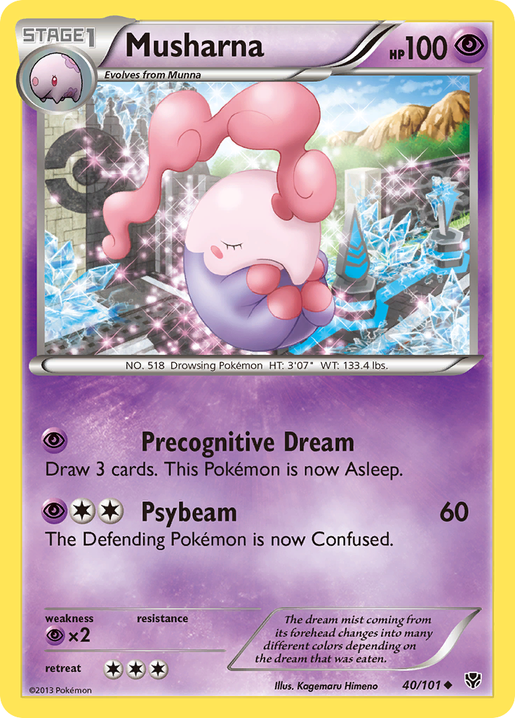 Musharna (40/101) [Black & White: Plasma Blast] - Destination Retro