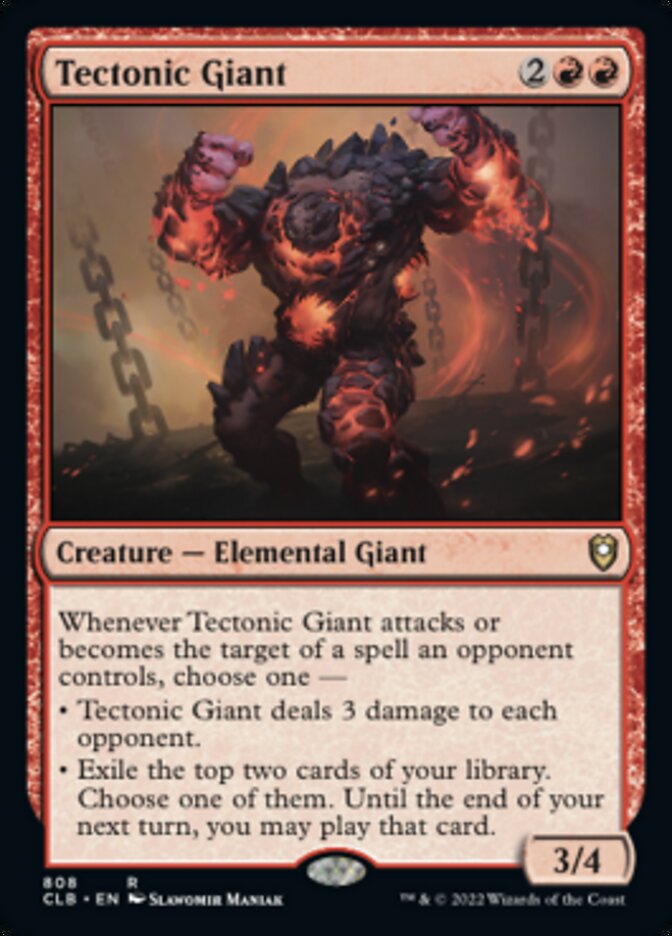 Tectonic Giant [Commander Legends: Battle for Baldur's Gate] - Destination Retro