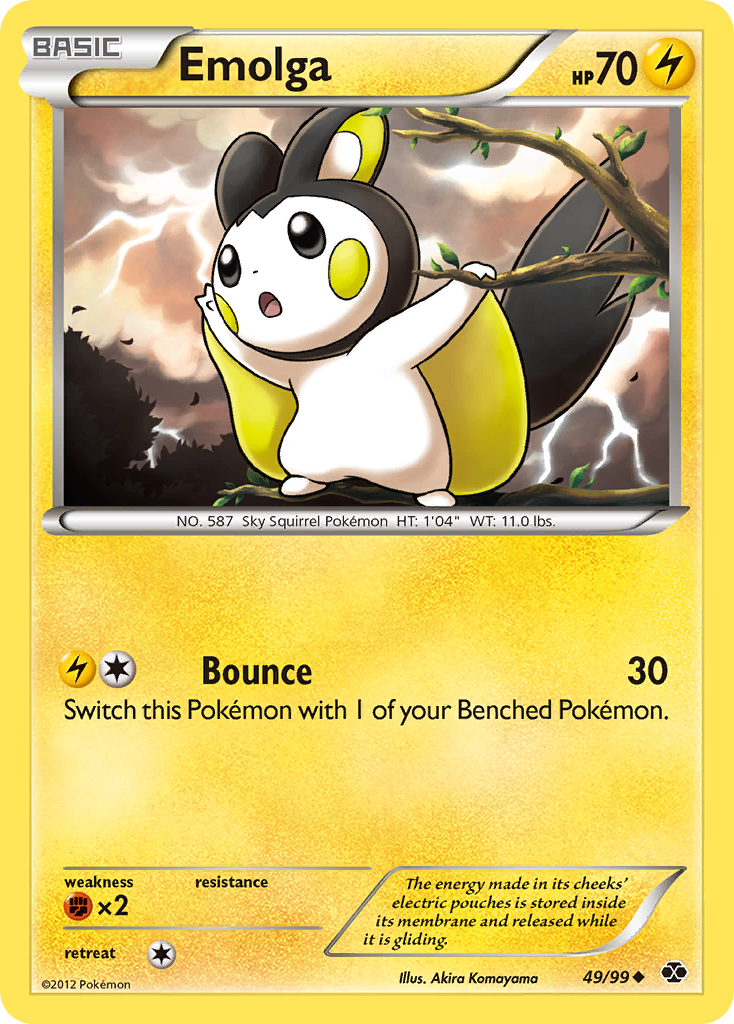 Emolga (49/99) [Black & White: Next Destinies] - Destination Retro