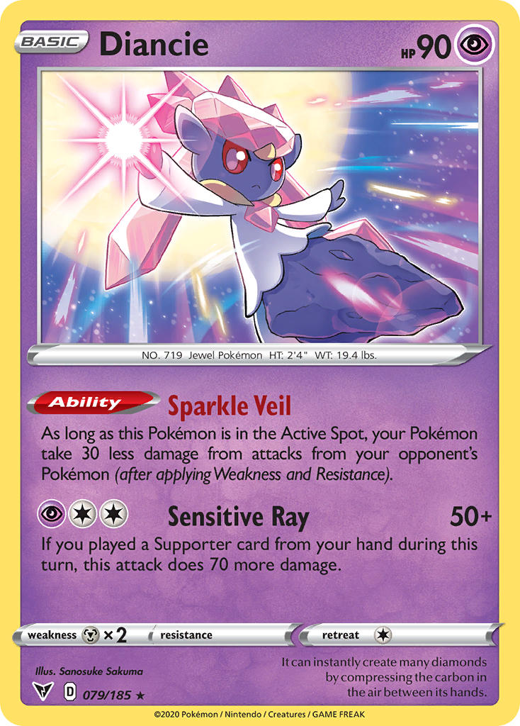 Diancie (79) [Sword & Shield: Vivid Voltage] - Destination Retro