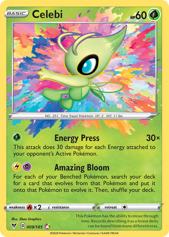 Celebi (9) [Sword & Shield: Vivid Voltage] - Destination Retro