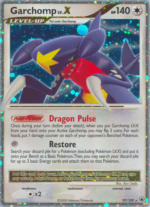 Garchomp LV.X (97/100) [Diamond & Pearl: Majestic Dawn] - Destination Retro