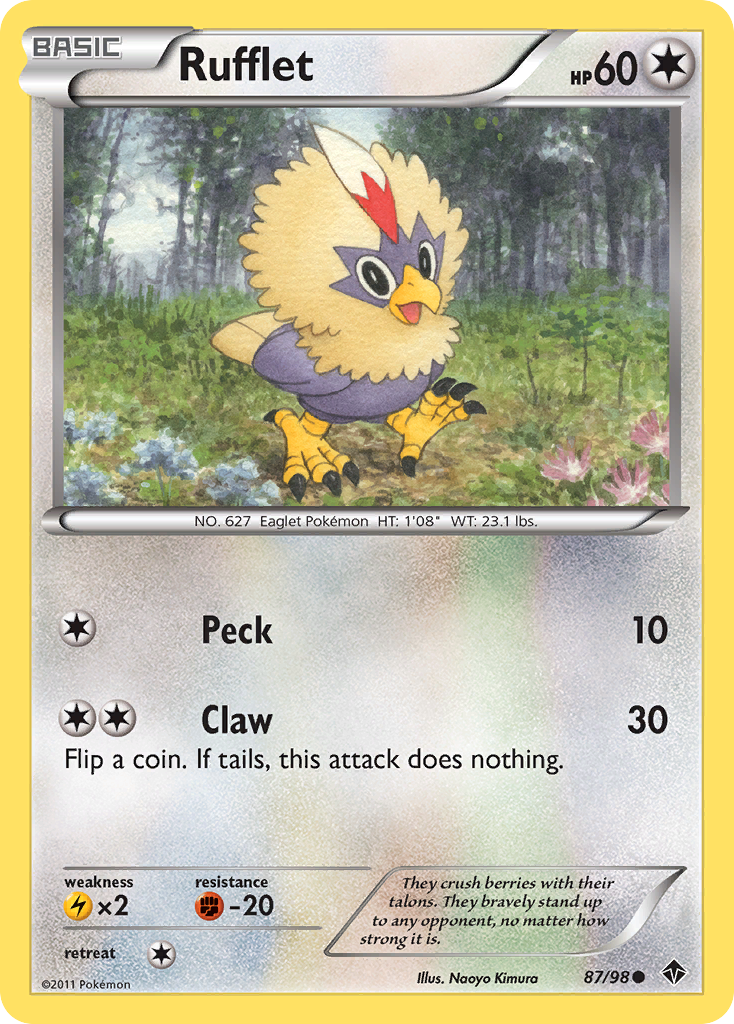 Rufflet (87/98) [Black & White: Emerging Powers] - Destination Retro