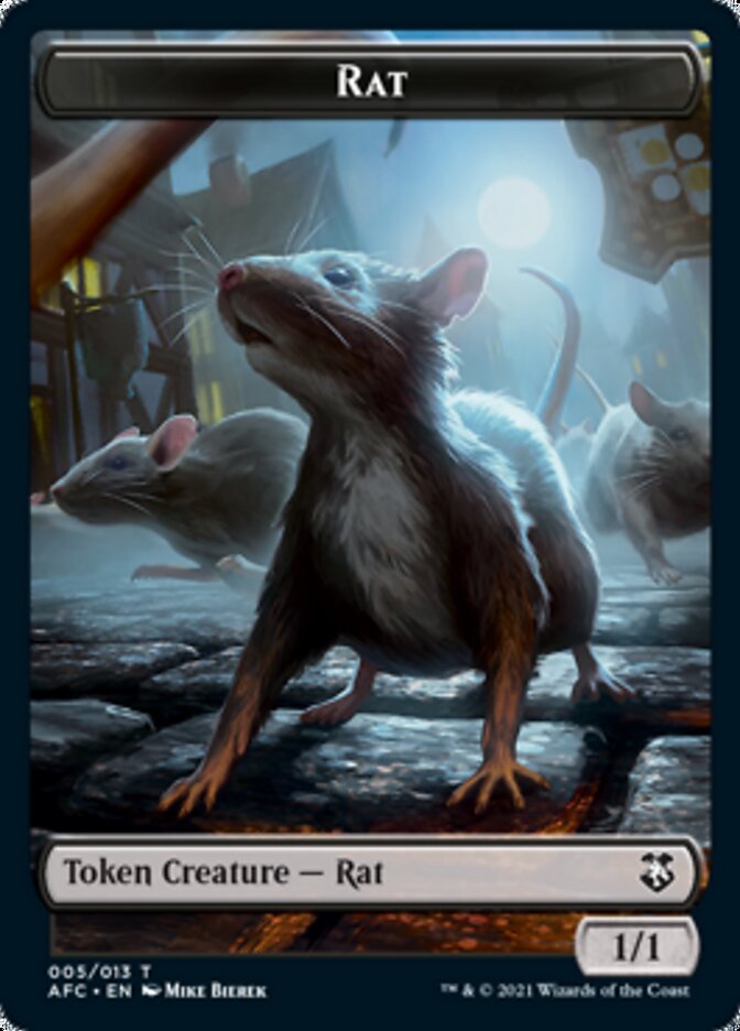 Rat // Zombie Double-sided Token [Dungeons & Dragons: Adventures in the Forgotten Realms Commander Tokens] - Destination Retro