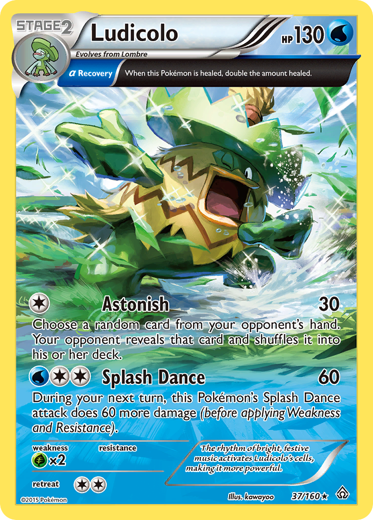 Ludicolo (37/160) [XY: Primal Clash] - Destination Retro