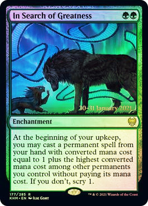 In Search of Greatness  [Kaldheim Prerelease Promos] - Destination Retro