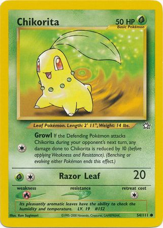 Chikorita (54/111) [Neo Genesis Unlimited] - Destination Retro