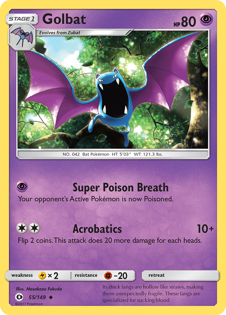 Golbat (55/149) [Sun & Moon: Base Set] - Destination Retro
