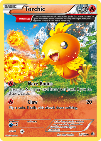 Torchic (26/160) [XY: Primal Clash] - Destination Retro