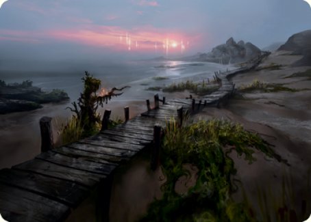 Deserted Beach Art Card [Innistrad: Midnight Hunt Art Series] - Destination Retro