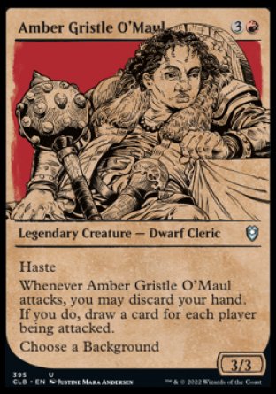 Amber Gristle O'Maul (Showcase) [Commander Legends: Battle for Baldur's Gate] - Destination Retro