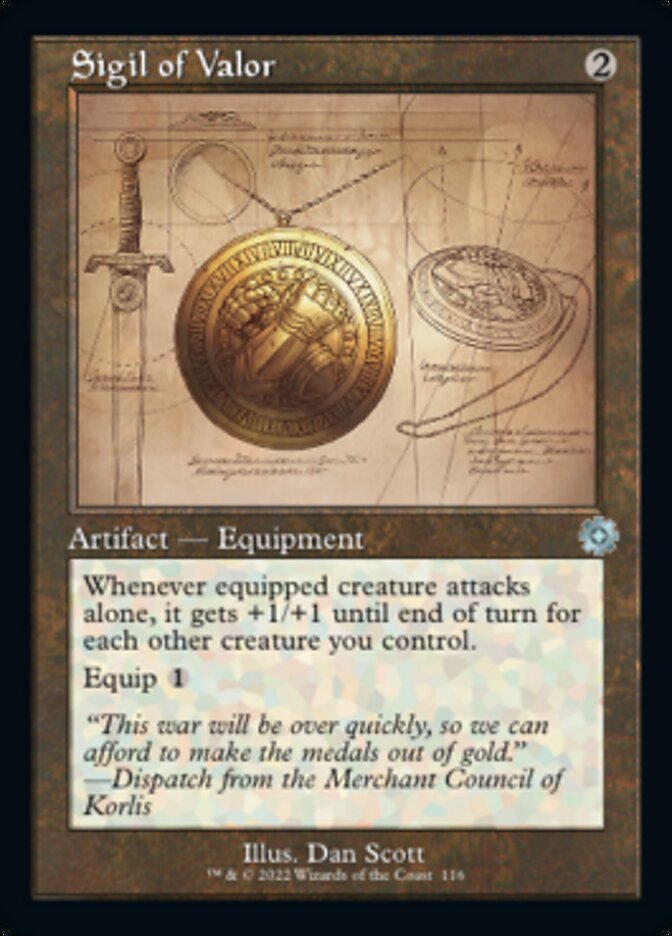 Sigil of Valor (Retro Schematic) [The Brothers' War Retro Artifacts] - Destination Retro