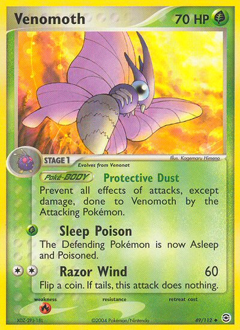 Venomoth (49/112) [EX: FireRed & LeafGreen] - Destination Retro