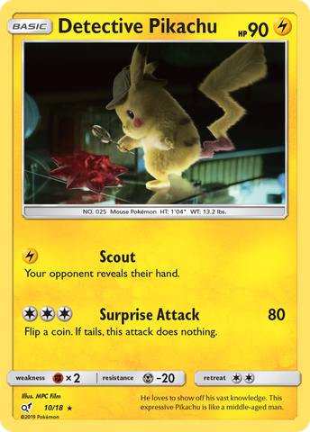 Detective Pikachu (10/18) [Sun & Moon: Detective Pikachu] - Destination Retro