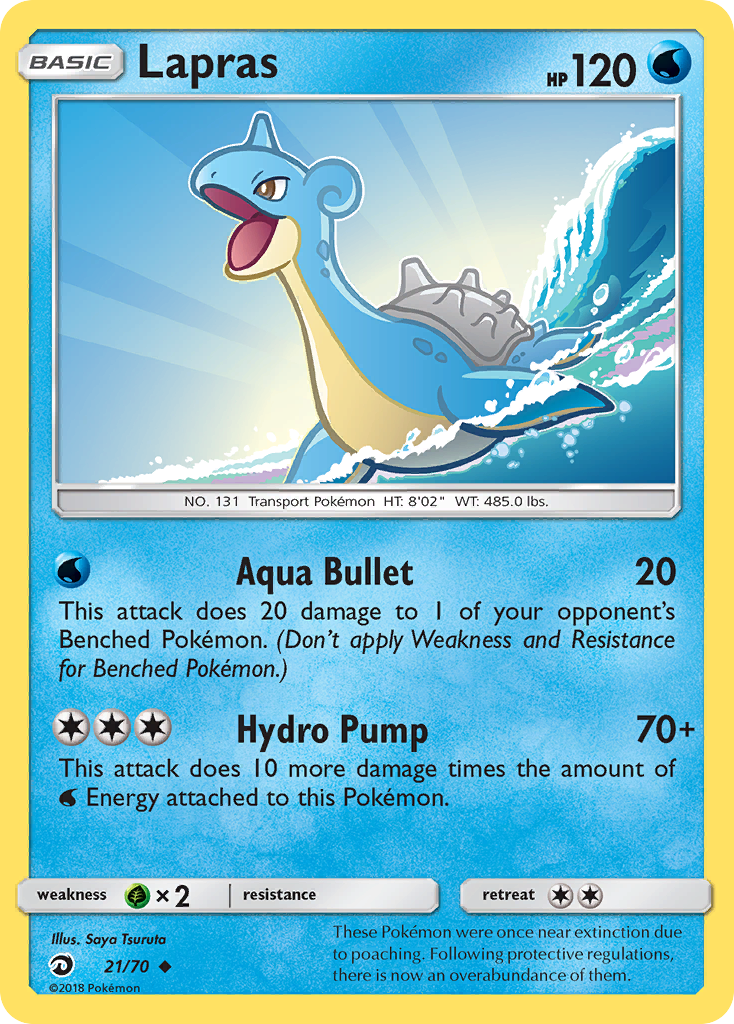 Lapras (21/70) [Sun & Moon: Dragon Majesty] - Destination Retro