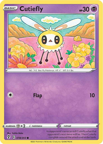 Cutiefly (078/203) [Sword & Shield: Evolving Skies] - Destination Retro