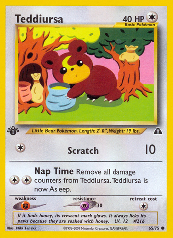 Teddiursa (65/75) [Neo Discovery 1st Edition] - Destination Retro