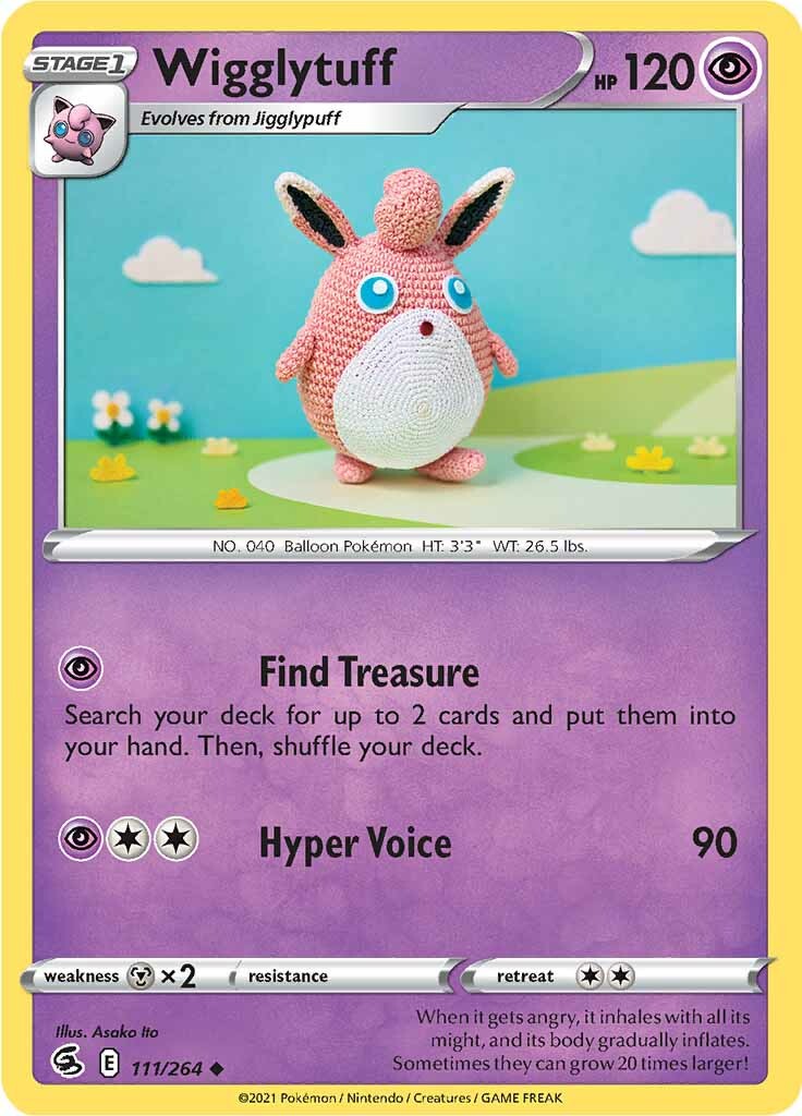 Wigglytuff (111/264) [Sword & Shield: Fusion Strike] - Destination Retro
